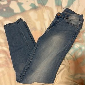 Light blue skinny jeans